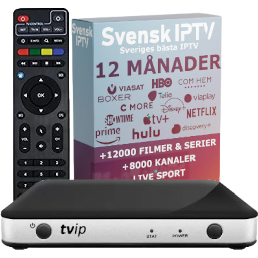 TViP 605 4k + 12 MÅNADER